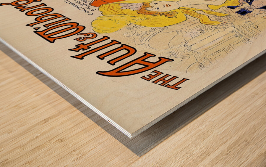 Ault and Wiborg Ad. 042 1890-1913 Poster by Jules Chéret Wood print