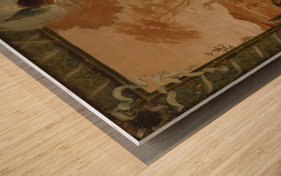 Ballerinas Figurative Poster by Jules Chéret Wood print