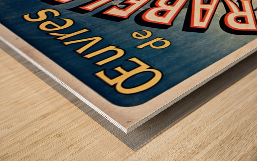 Œuvres De Rabelais 1885 Poster by Jules Chéret Wood print