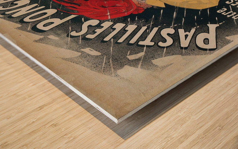 Pastilles Poncelet 1896 Poster by Jules Chéret Wood print