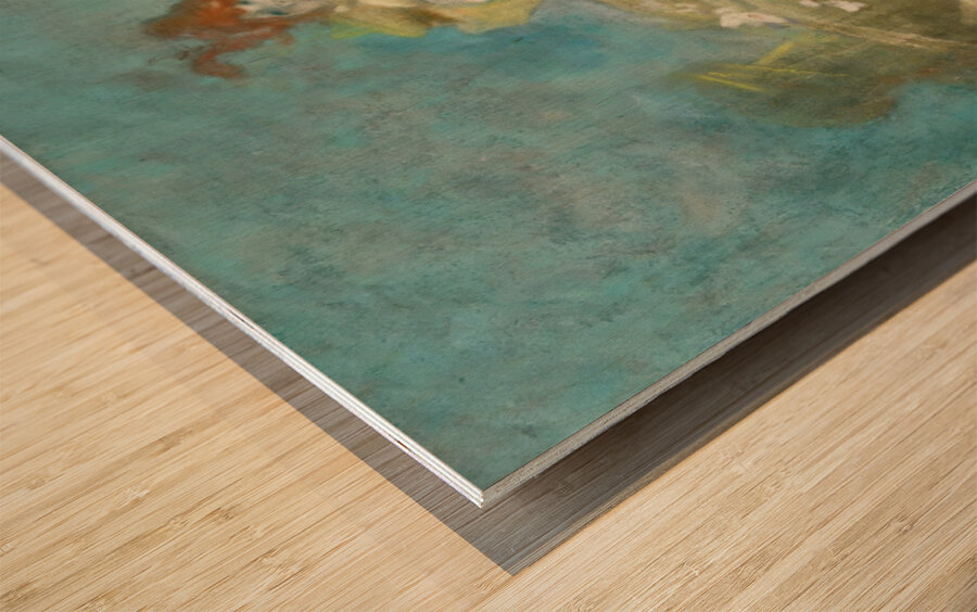 Pierrot and Columbine Figurative Poster by Jules Chéret Wood print