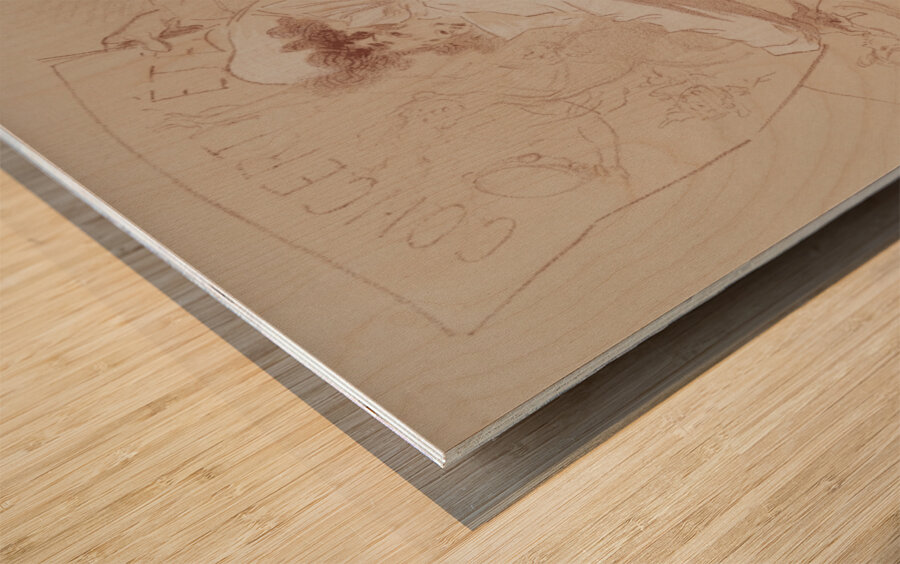 Summer Concert c. 1895-1900 Drawings by Jules Chéret Wood print