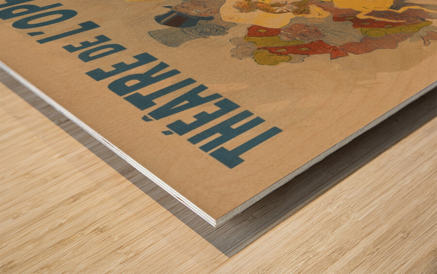 Theatre de L’Opera 1895-1900 Poster by Jules Chéret Wood print