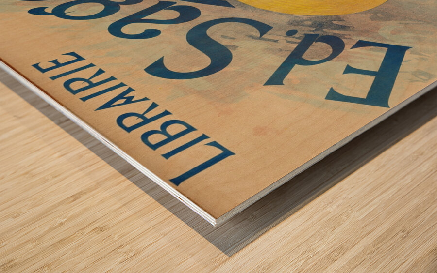 Bookstore Ed. Sagot  Poster by Jules Chéret Wood print