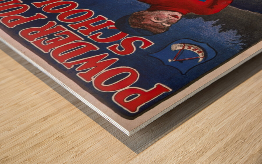 Powder Point School 1903 Poster by Bristow Adams American 1875 – 1956 Wood print