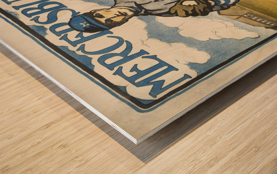 Mercersburg 1903 Poster by Bristow Adams American 1875 – 1956 Wood print