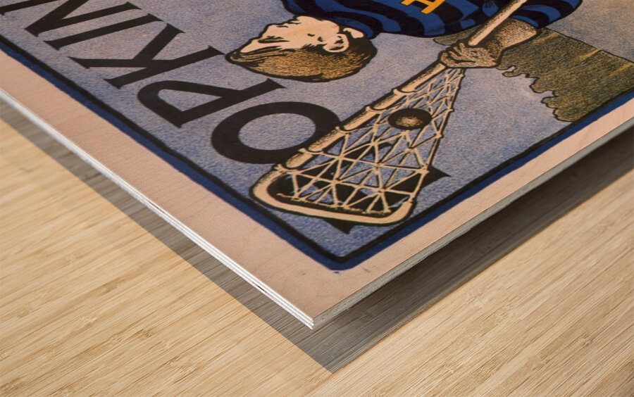 Hopkins 1905 Poster by Bristow Adams American 1875 – 1956 Wood print