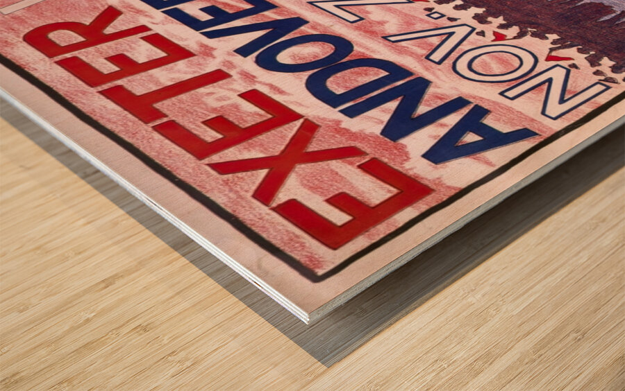 Exeter vs. Andover Nov. 7 at Exeter 1903 Poster by Bristow Adams American 1875 – 1956 Wood print