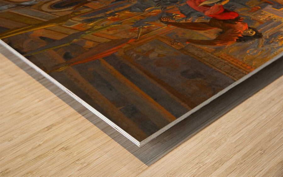 Eviradnus 1903 Illustration by Eugène Samuel Grasset Wood print