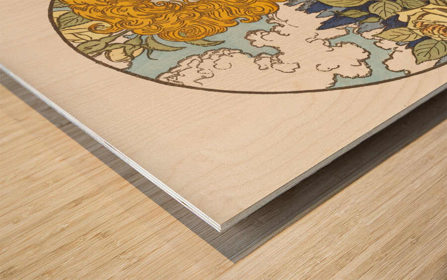 Jalousie Jealousy Illustration by Eugène Samuel Grasset Wood print