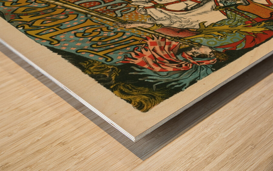 Fêtes De Paris 1897 Poster by Eugène Samuel Grasset Wood print