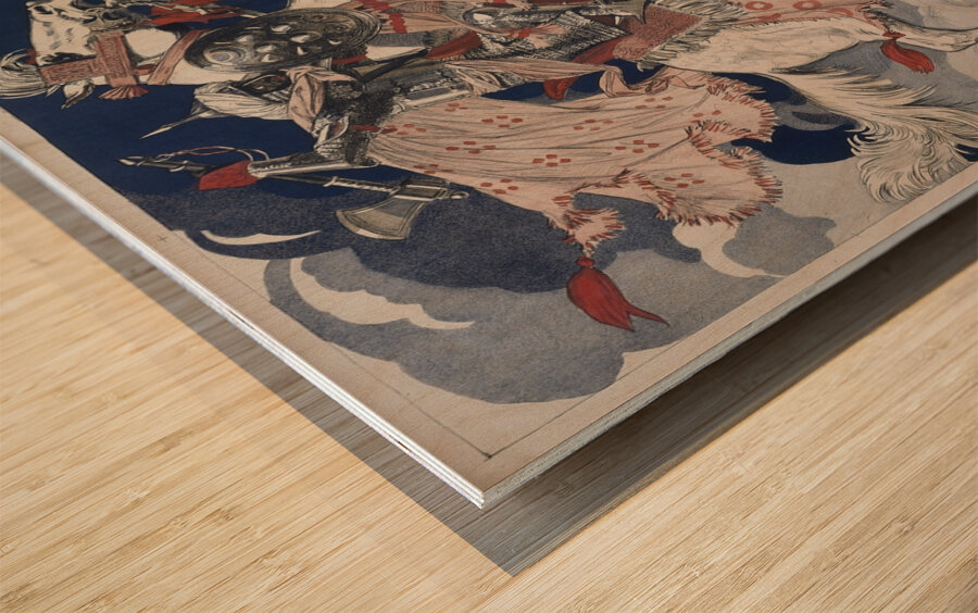 L’andalousie Au Temps Des Maures 1900 Poster by Eugène Samuel Grasset Wood print