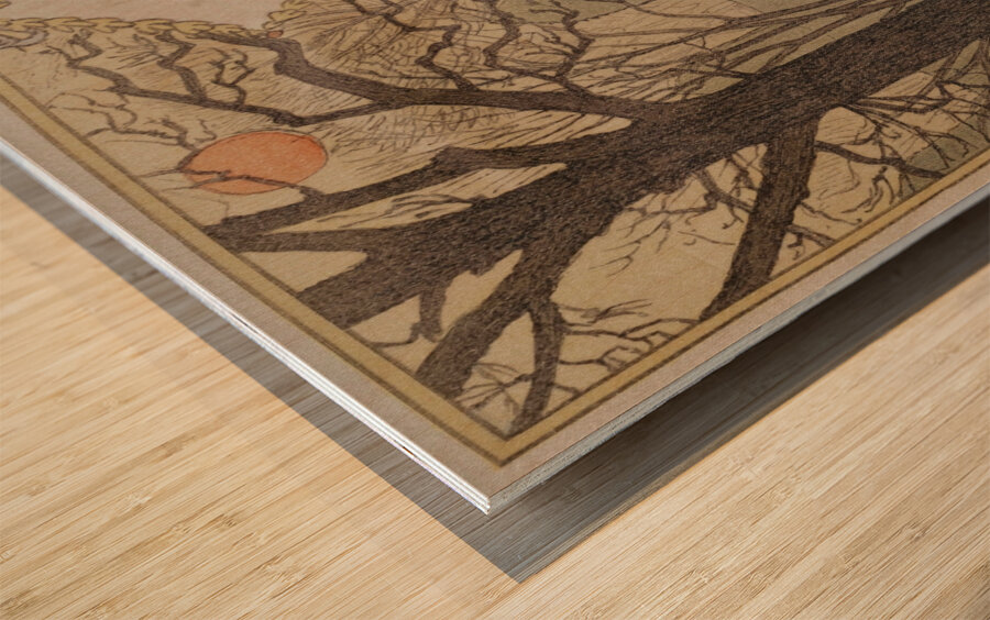 Novembre 1896-1898 Poster by Eugène Samuel Grasset Wood print