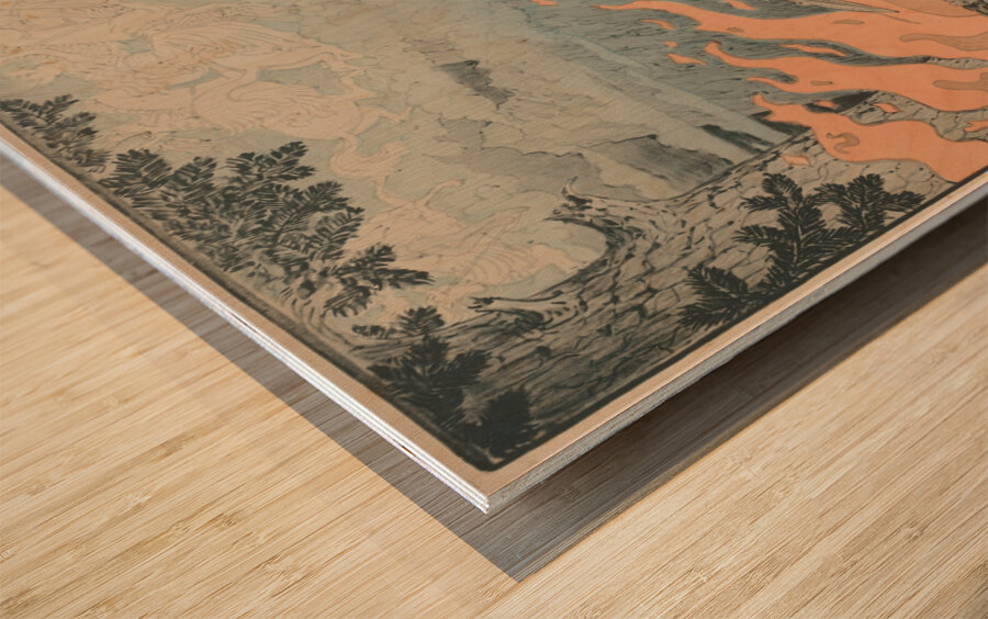 Affiche voor Die Walküre van Richard Wagner  1893  Illustration Wood print