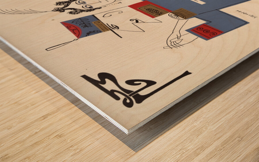 The Waltz of the toreadors 1858 Steinberg Artcraft Lithograph Poster Wood print