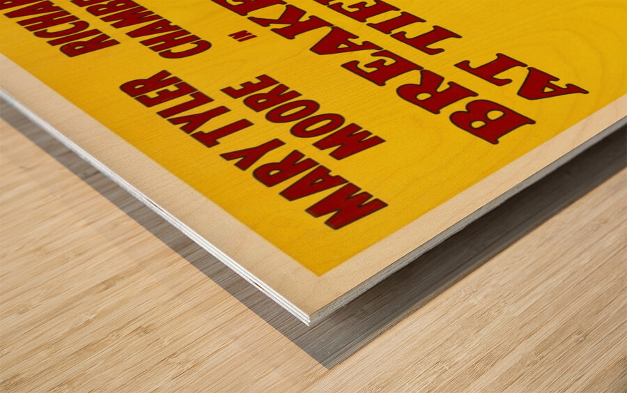 Breakfast at Tiffany’s 1966 Freddy Weltop American 20th Century  Artcraft Lithograph Poster Wood print