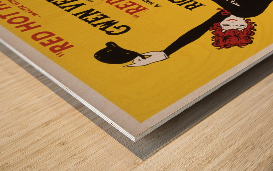 Redhead 1959 Artcraft Lithograph Poster 1905–1970 Wood print