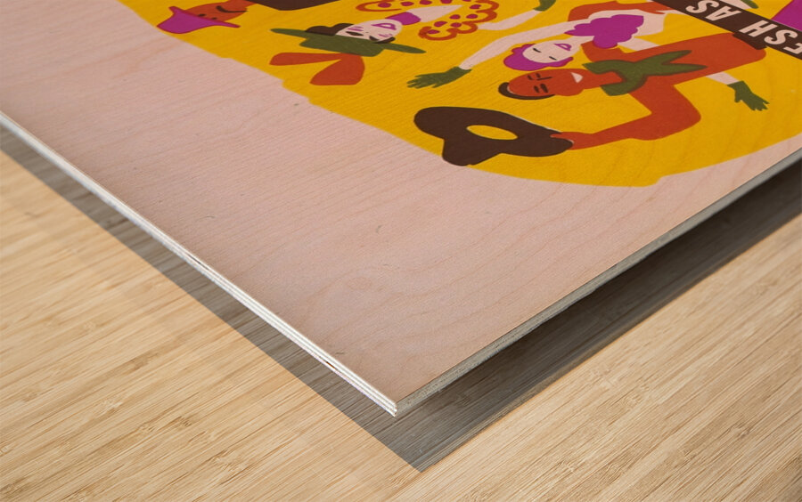 Oklahoma 1940s Artcraft Lithograph Poster 1905–1970 Wood print