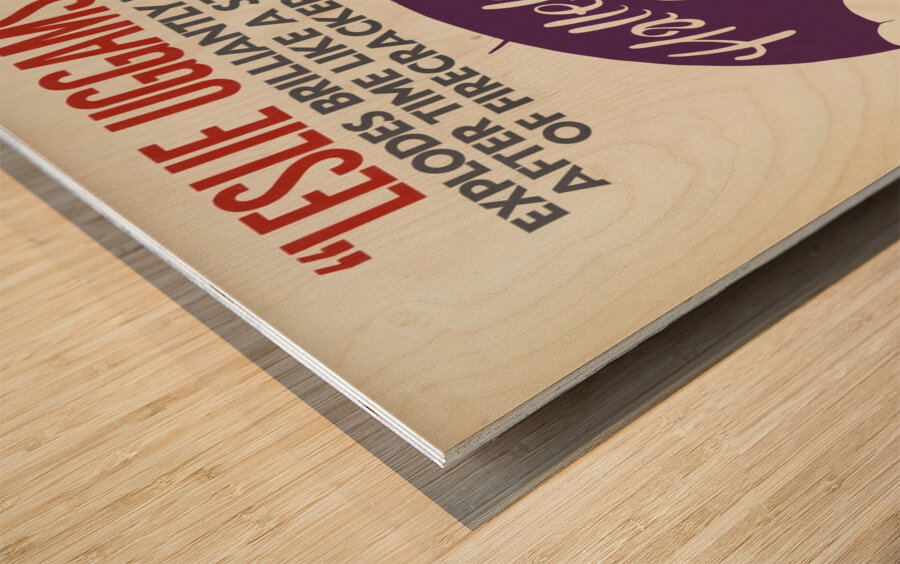 Hallelujah baby! 1967 Hilary Knight American 1926-? Artcraft Lithograph Poster Wood print