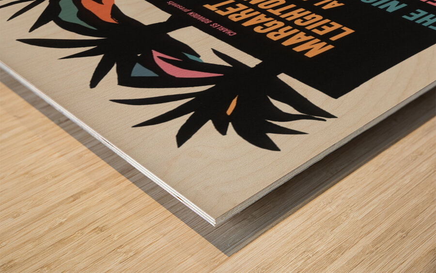 The Night of the iguana 1961 Artcraft Lithograph Poster 1905–1970 Wood print