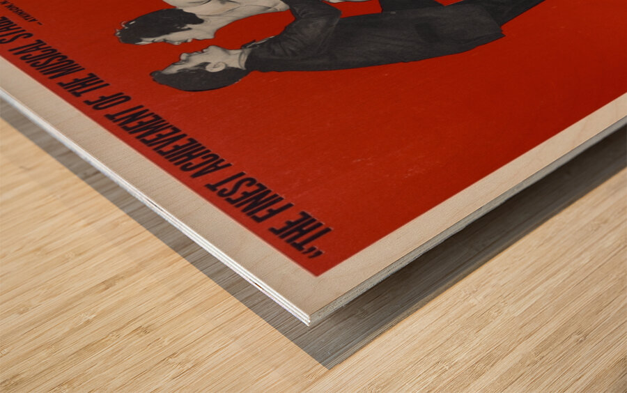 West Side Story 1968 Artcraft Lithograph Poster 1905–1970 Wood print