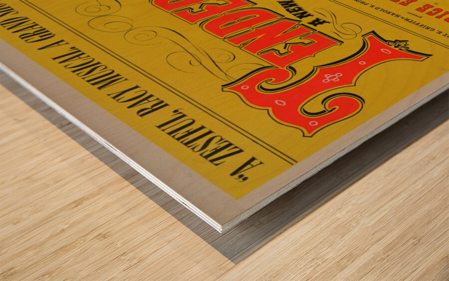 Tenderloin a new musical comedy 1961 Artcraft Lithograph Poster 1905–1970 Wood print