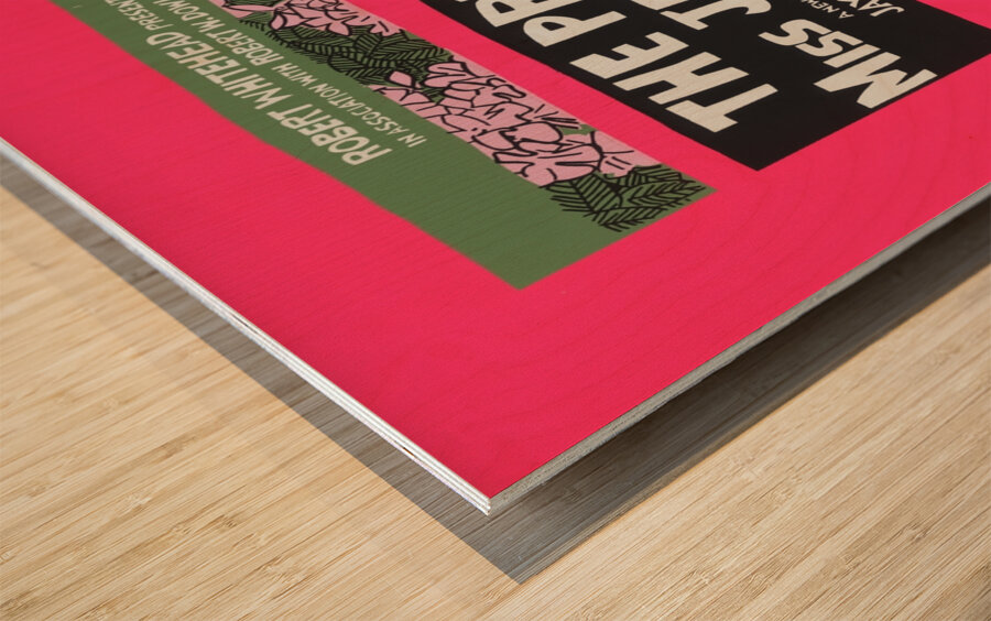 The Prime of Miss Jean Brodie 1968 Artcraft Lithograph Poster 1905–1970 Wood print