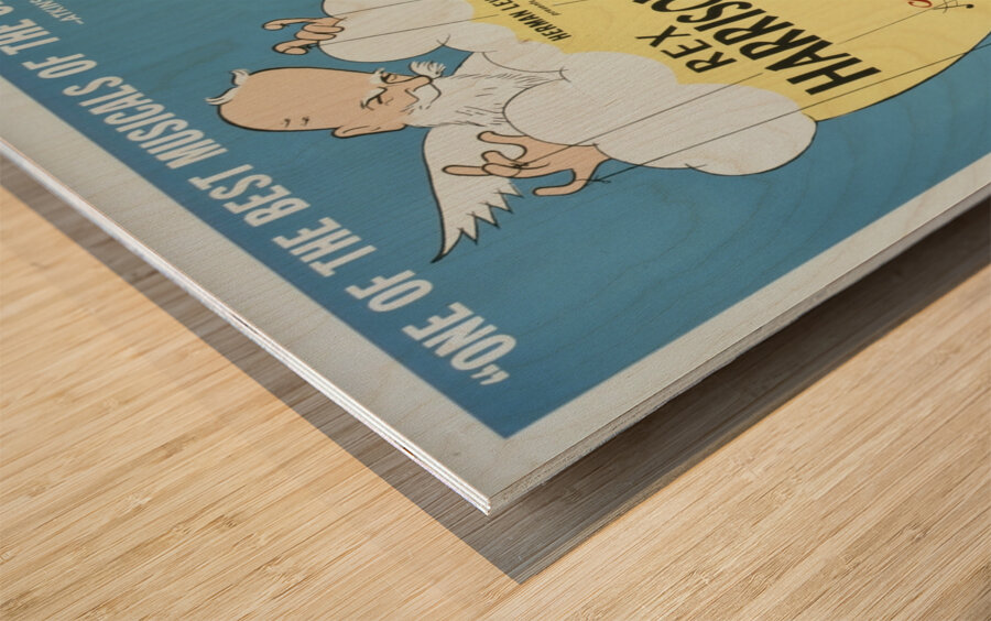 My fair lady 1956 Al Hirschfeld American 1903-2003 Artcraft Lithograph Poster Impression sur bois