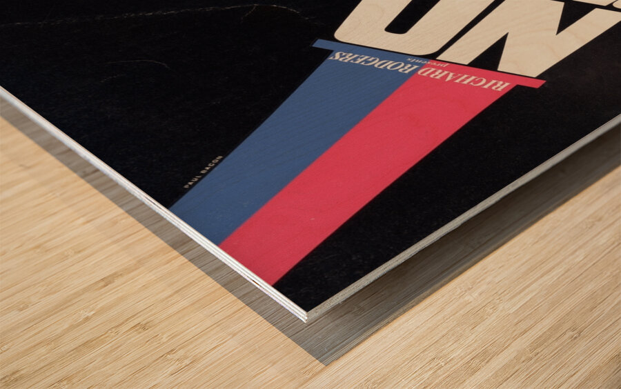 No strings a new musical 1962 Paul Bacon American 1923 – 2015 Artcraft Lithograph Poster 1905–1970 Wood print