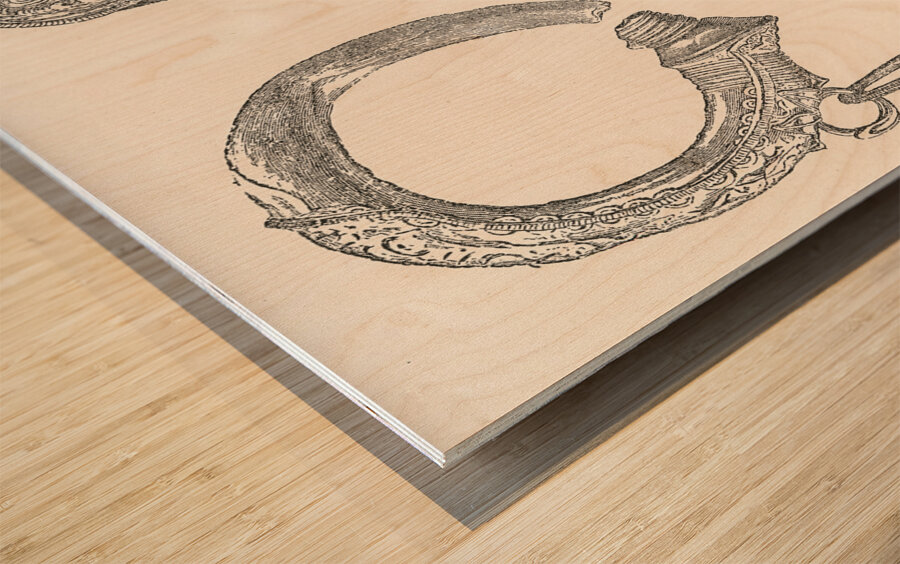 Etruscan design. 1888 edition Lornement Polychrome by Albert Racine 1825–1893. Wood print