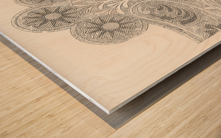 Modern Mexican designs. 1888 edition Lornement Polychrome by Albert Racine 1825–1893. Wood print