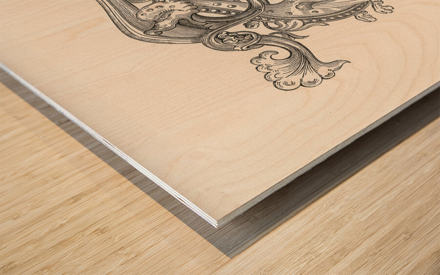 Ancient Egypt Illustration. 1888 edition Lornement Polychrome by Albert Racine 1825–1893. Wood print