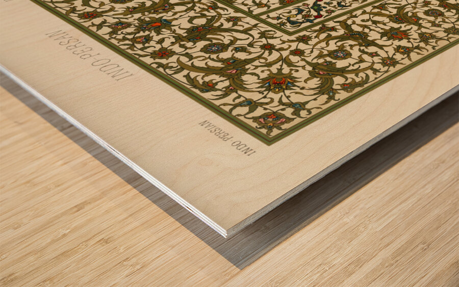 Indo-Persian pattern. 1888 edition Lornement Polychrome by Albert Racine 1825–1893. Wood print