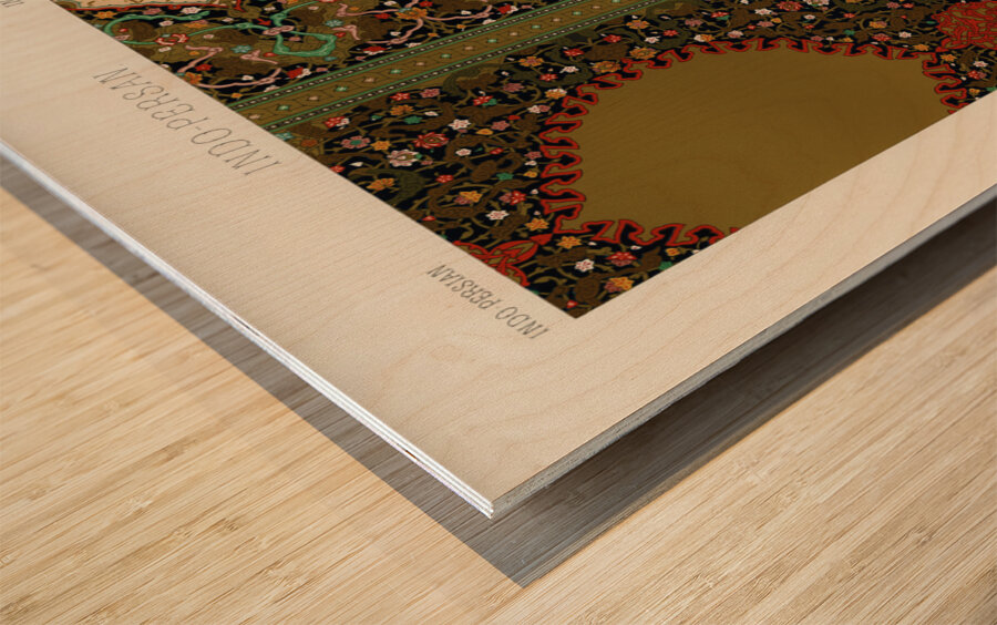 Indo-Persian pattern. 1888 edition Lornement Polychrome by Albert Racine 1825–1893. Wood print