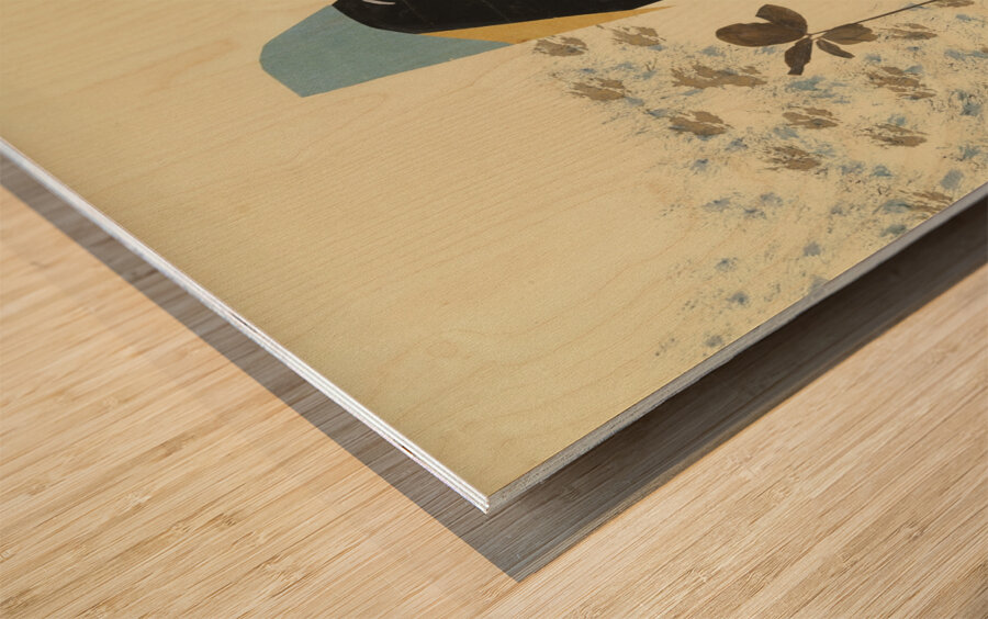 ‘Das Glück zu Dir ist sprungbereit …’ 1931  My Pictures Become Wilder and Wilder By John Elsas Wood print