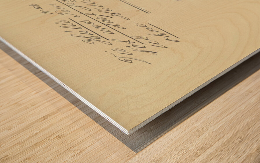 ‘Die Hülle war war die Not und Pein …’ 1931  My Pictures Become Wilder and Wilder By John Elsas Wood print