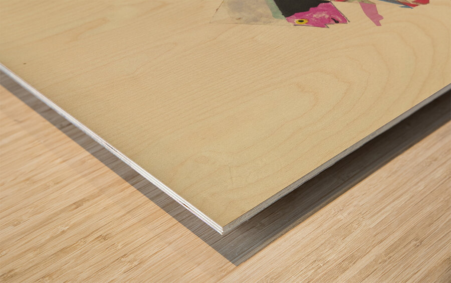 ‘Es läuft der Mensch durch‘s Leben rasch …’ 1931  My Pictures Become Wilder and Wilder By John Elsas Wood print