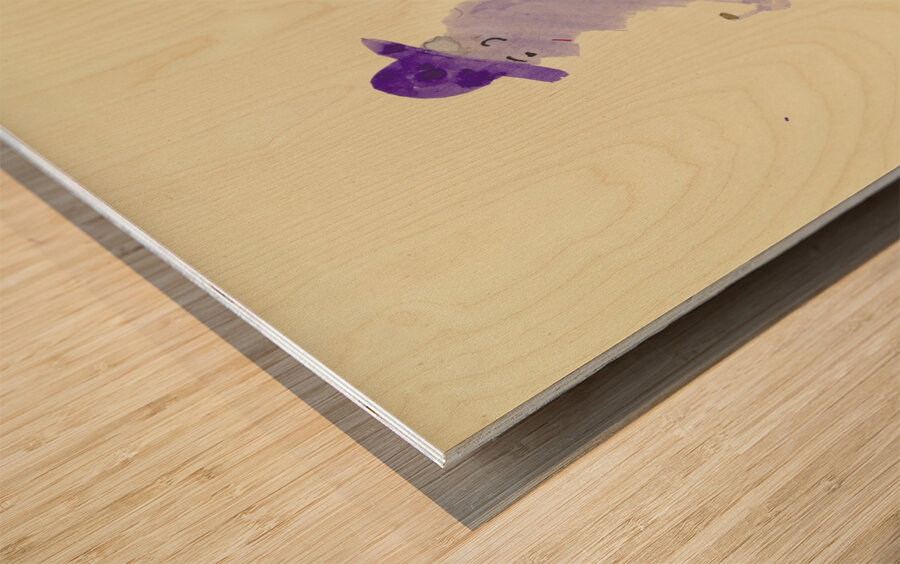 ‘Geh ich aus mit dem Regenschirm …’ 1930  My Pictures Become Wilder and Wilder By John Elsas Wood print