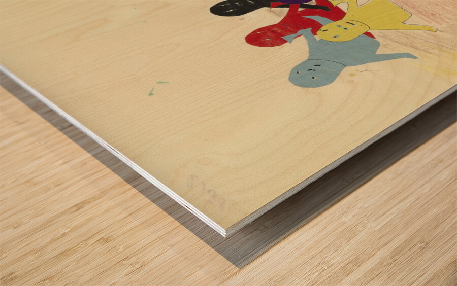 ‘Ich muss die Kinder spielen sehen …’ 1928  My Pictures Become Wilder and Wilder By John Elsas Wood print