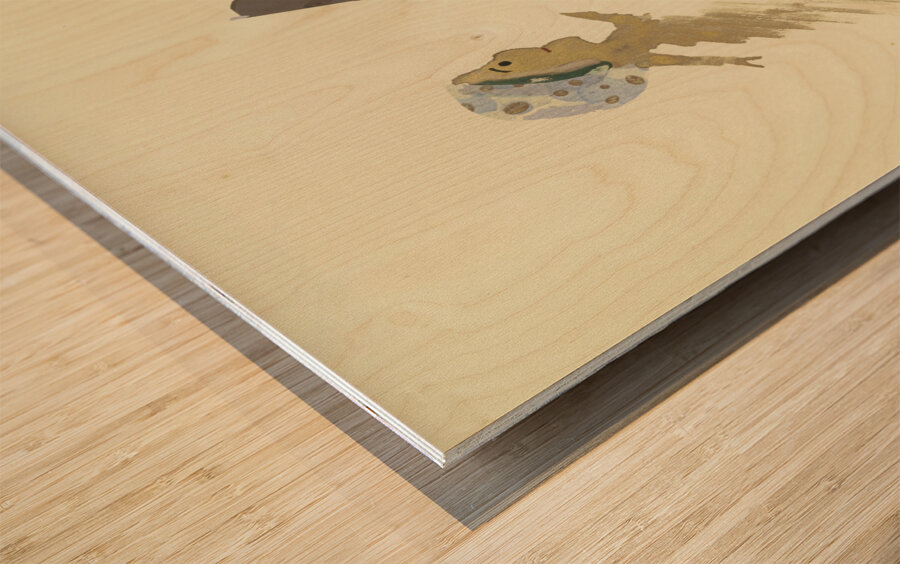 ‘Mit Vielen zu leiden ist nicht schwer …’ 1932  My Pictures Become Wilder and Wilder By John Elsas Wood print