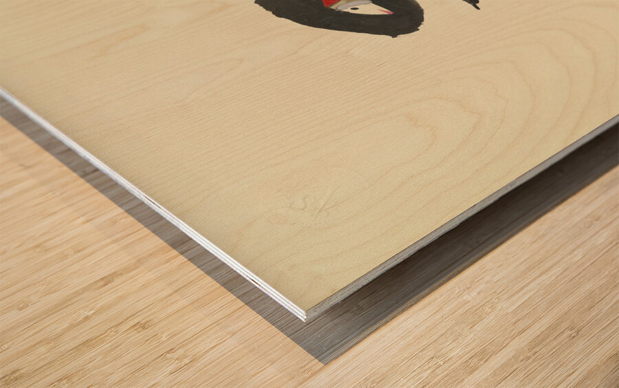 ‘Wenn das Weib ist die Verführerin …’ 1932  My Pictures Become Wilder and Wilder By John Elsas Wood print