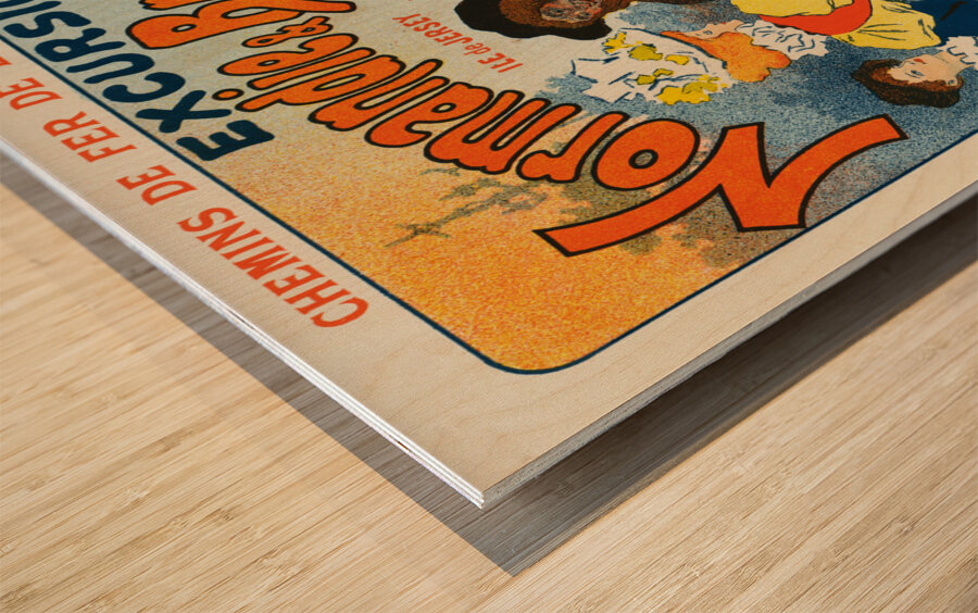 Excursions En Normandie Et Bretagne 1896 Posters by Georges Meunier Wood print