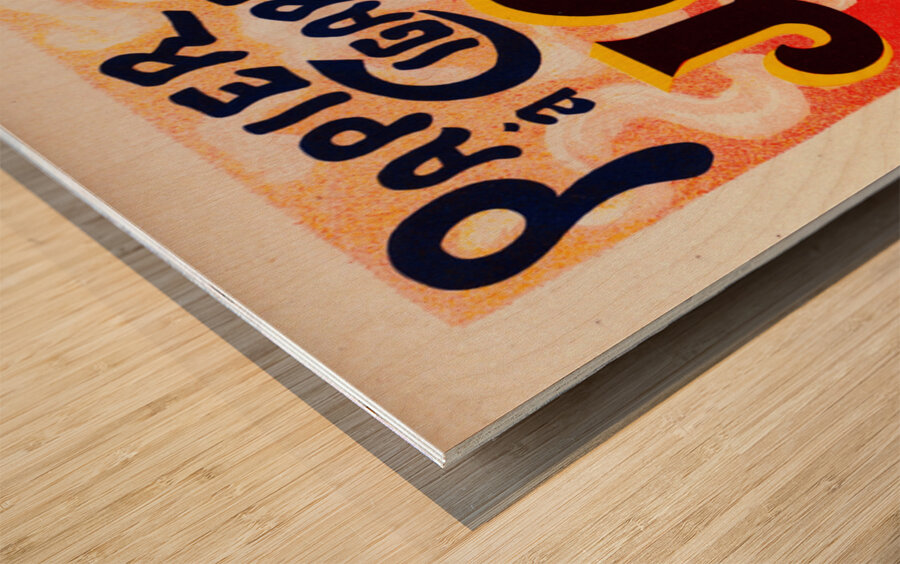 Papier À Cigarettes Job 1896 Posters by Georges Meunier Wood print