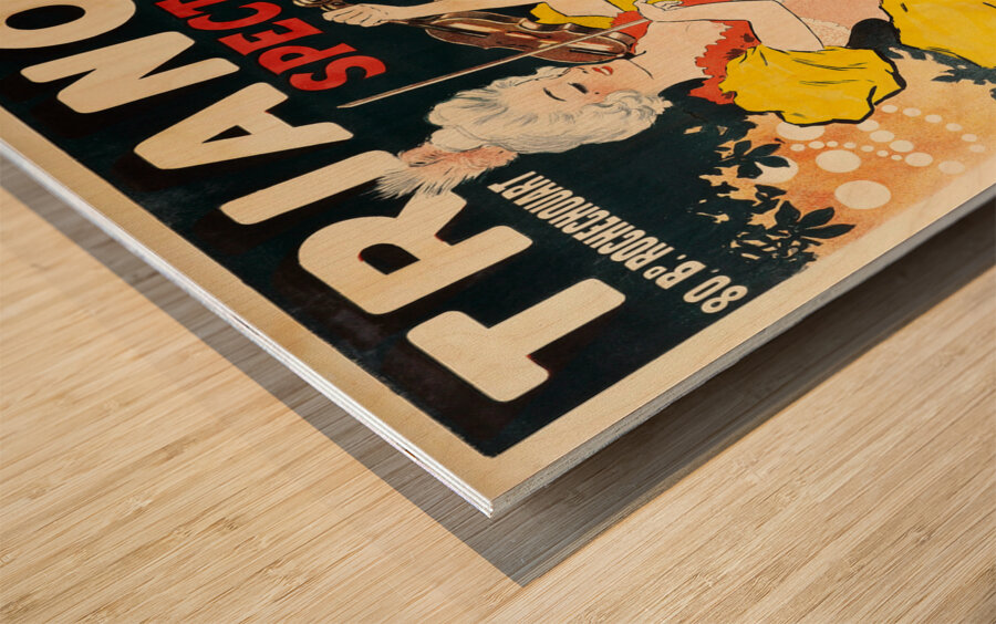 Trianon 80 Bd Rochechouart Spectacle Bal Concert 1897 Posters by Georges Meunier Wood print