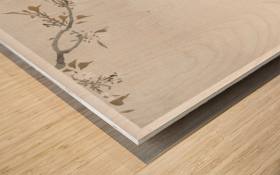 Three pigeons 1900-1930 by Ohara Koson 1877-1945. Wood print