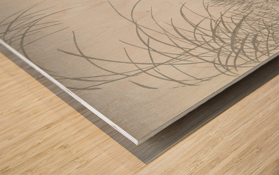 Five chicks 1900 - 1936 by Ohara Koson 1877-1945. Wood print