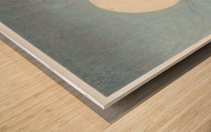 Two quails at full moon 1900 - 1936 by Ohara Koson 1877-1945. Wood print