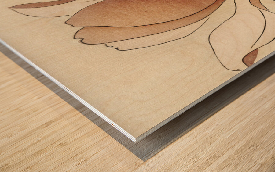 Sparrow on blooming magnolia branch 1900 - 1930 by Ohara Koson 1877-1945. Wood print