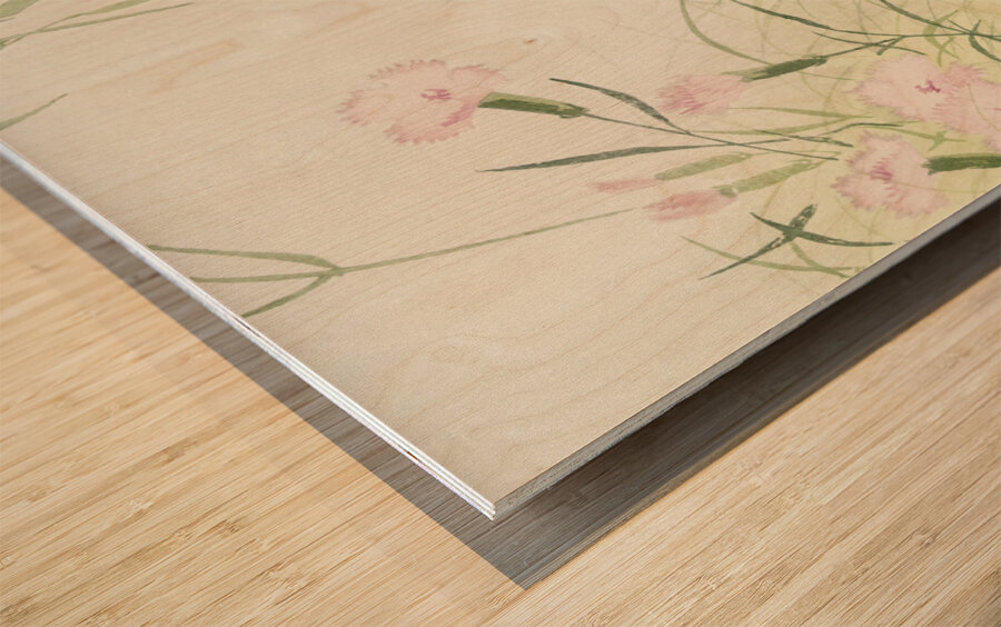 Moorhen at flowering plant 1900 - 1936 by Ohara Koson 1877-1945. Wood print