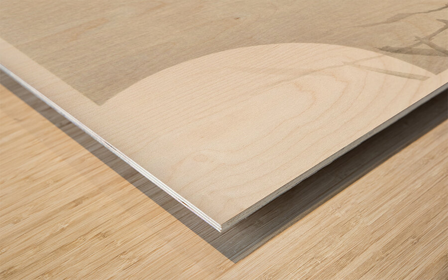 Black horseman on bamboo branch 1900 - 1936 by Ohara Koson1877-1945. Wood print